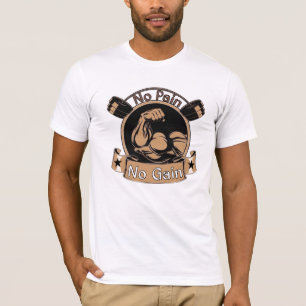 Meilleur Pas De Douleur Pas De Gain T-shirt Motiva