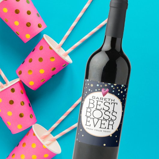 Meilleur patron jamais de retraite ÉTIQUETTE de vi