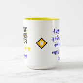 Meilleur Patron Jamais (Initiale du Nom) Mug de Ca (Centre)