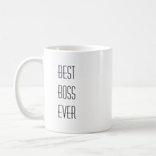 Meilleur patron jamais rae dunn inspiré tasse (Gauche)