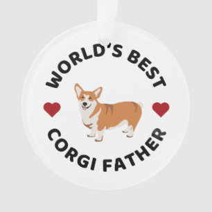 Meilleur Père de Corgi du Monde Cadeau de Noël pou