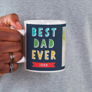 Meilleur père de couleur édité jamais Mug perso