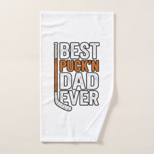 Meilleur Père de Hockey Puck'n Papa Vector Design_