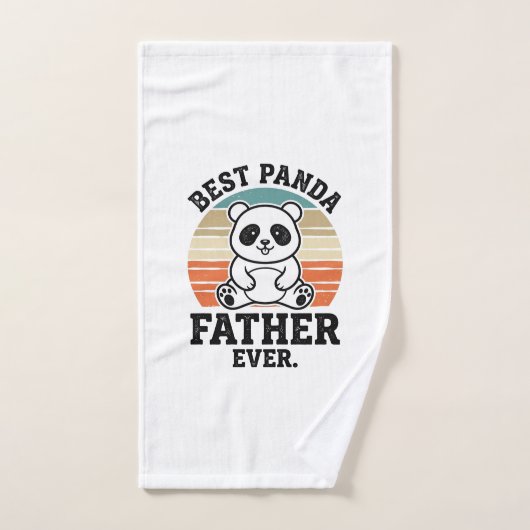Meilleur Père Panda Jamais Conception de Chemise V (Serviette à main)