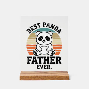 Meilleur père panda jamais conception de t-shirt v