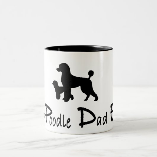 Meilleur Poodle Papa Jamais tasse de café (Centre)