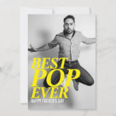 MEILLEUR POP JAMAIS | Carte de Fête des pères amus (Devant)