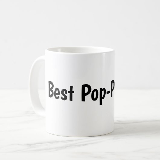 Meilleur pop-pop jamais mug (Devant gauche)