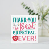 Meilleur Principal Jamais, Carte Cadeau Principal (Debout devant)