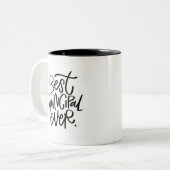 Meilleur Principal Jamais Mug À Café À Deux Tons (Devant gauche)