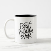 Meilleur Principal Jamais Mug À Café À Deux Tons (Gauche)