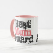 Meilleur prix de maman en rose - Mug de café à deu (Devant gauche)