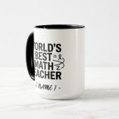 Meilleur professeur de mathématiques du monde Mug  (Devant gauche)