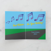 Meilleur professeur de musique, carte de vœux (Intérieur)