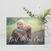 Meilleur script de maman jamais | Carte de fête de (Debout devant)