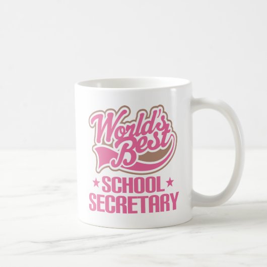 Meilleur secrétaire Office Mug Gift de l'école du (Droite)
