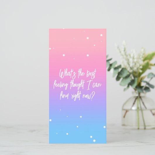 Meilleur Sentiment Bien Que Pastel Gradient Carte (Debout devant)