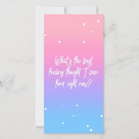 Meilleur Sentiment Bien Que Pastel Gradient Carte  (Devant)