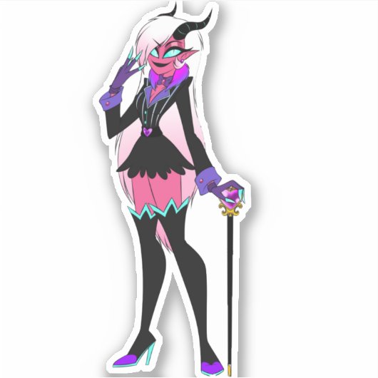 Meilleur Sticker Helluva Boss Asmodeus (Devant)