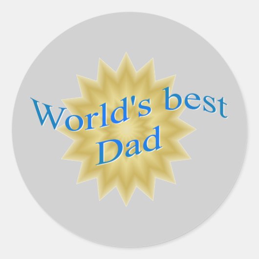 Meilleur Sticker pour papa du monde (Devant)