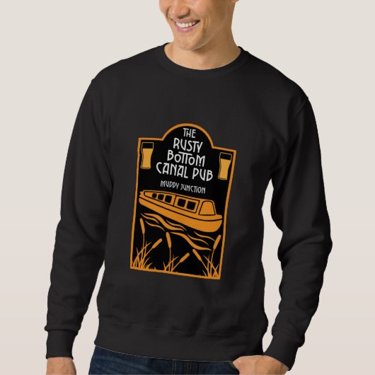 Meilleur Sweatshirt de pubs Narrowboat (Devant)