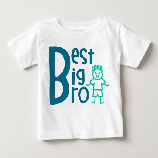 Meilleur T-shirt bébé Big Bro (Devant)