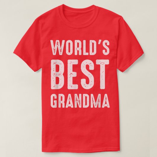 Meilleur T-shirt de grand-mère au monde (Design devant)