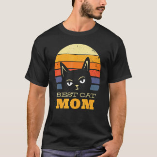Meilleur T-Shirt de Maman de Chat Ever, Dame de Ch