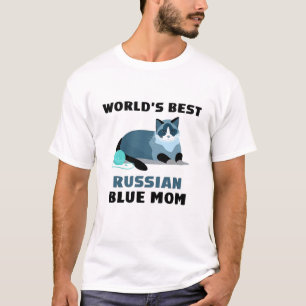 Meilleur T-shirt maman bleu russe