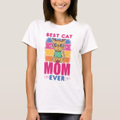 Meilleur T-shirt maman chat (Devant)