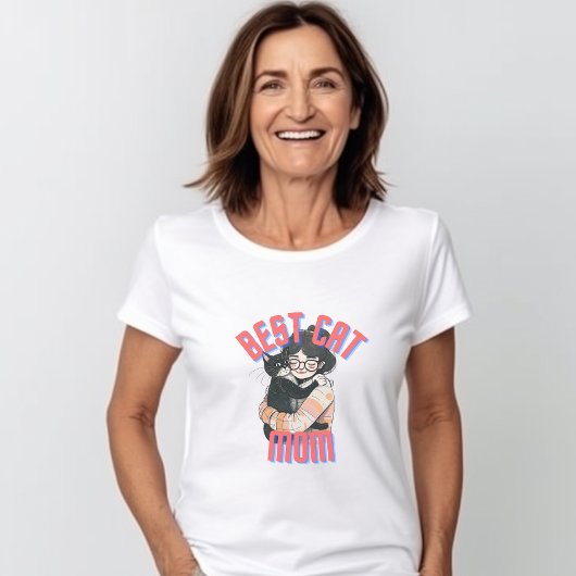 Meilleur T-shirt Maman Chat, Cadeau pour Maman Cha