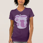 Meilleur T-shirt mauve pour maman de chat (Devant)