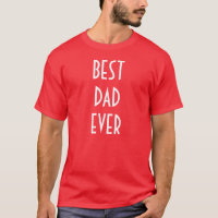 Meilleur T-Shirt Papa Jamais - Rouge Blanc Funny T