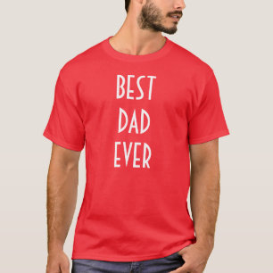 Meilleur T-Shirt Papa Jamais - Rouge Blanc Funny T