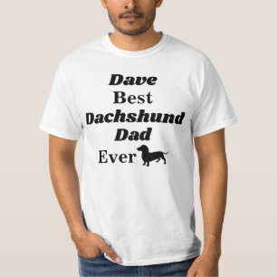 Meilleur T-shirt personnalisé de papa de teckel