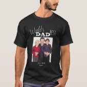 Meilleur T-shirt photo papa-Custom au monde (Devant)