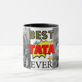 Meilleur Tata Jamais Custom Photos Mug (Centre)