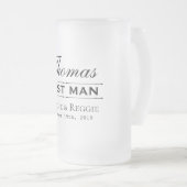 MEILLEUR TÉMOIN MUG GIVRÉ POUR LA FÊTE DE MARIAGE (Devant droit)