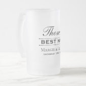 MEILLEUR TÉMOIN MUG GIVRÉ POUR LA FÊTE DE MARIAGE (Devant gauche)