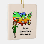 Meilleur temps Femme Ornement de Noël (Droite)
