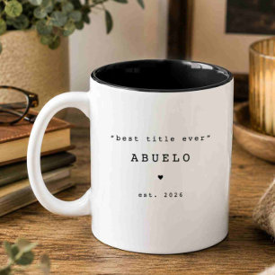Meilleur Titre Jamais Abuelo Mug Personnalisé