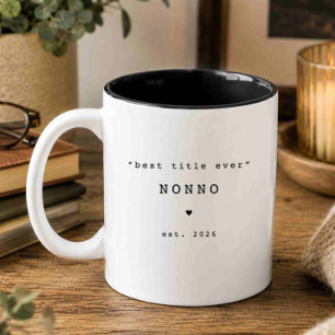 Meilleur Titre Jamais Nonno Mug Personnalisé