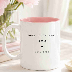 Meilleur titre jamais Oma Mug personnalisé