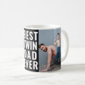 Meilleur Twin Papa Jamais Photo Mug (Devant droit)