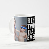 Meilleur Twin Papa Jamais Photo Mug (Devant gauche)