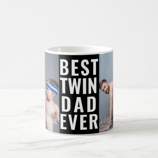 Meilleur Twin Papa Jamais Photo Mug (Centre)