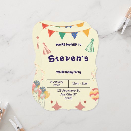 MEILLEUR VENDEUR ! Invitation personnalisée (Devant/Arrière en situation)