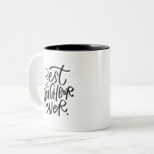 Meilleur Voisin Jamais Mug À Café À Deux Tons (Devant gauche)