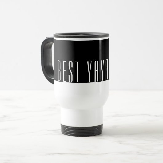 Meilleur YAYA Jamais Voyage Mug (Devant gauche)