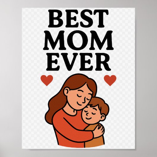 Meilleure affiche décorative pour maman (Devant)
